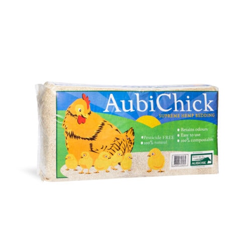 AubiChick Hemp Bedding Poultry & Chicken Shavings, Pet Litter